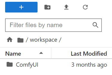 Jupyter Lab Leftside Panel File Explorer.